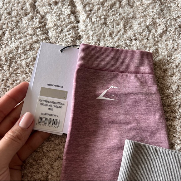 New Pink & Grey Gymshark Leggings - Picture 5 of 5
